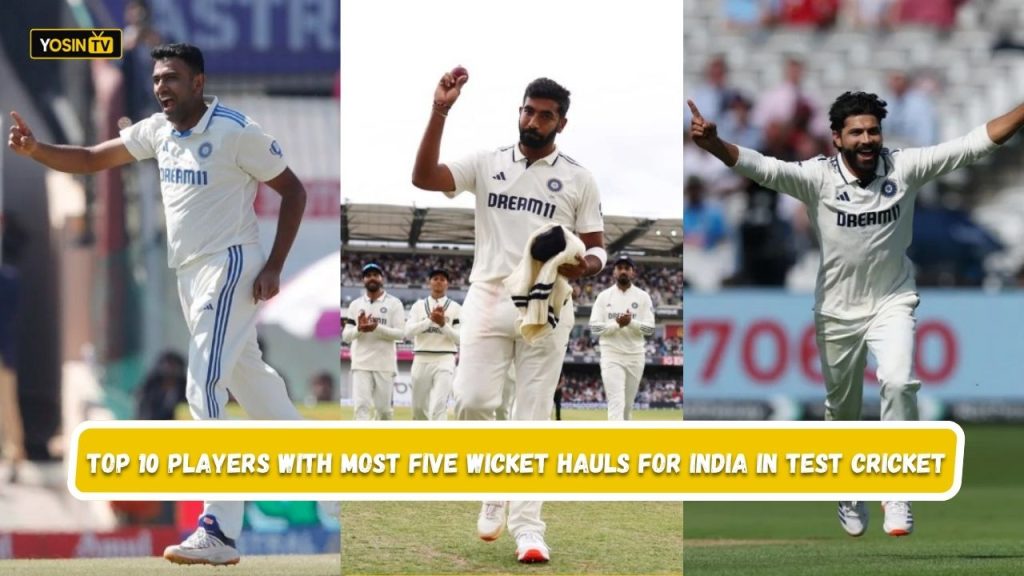 Most Five Wicket Hauls for India in Test Cricket